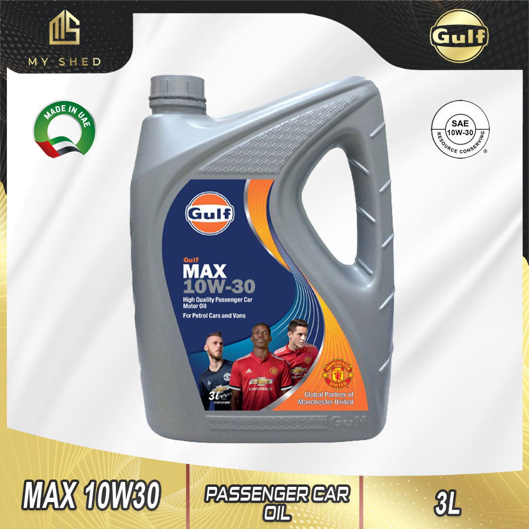 GULF Max 10W-30 (3L/4L) Mineral Engine Oil (10W30) Minyak Hitam Kereta ...