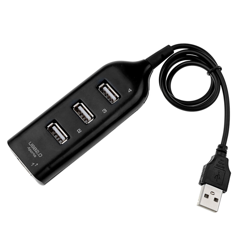 USB Hub 5Mbps High Speed Multi USB 2.0 Adapter Expander 4 Port Splitter