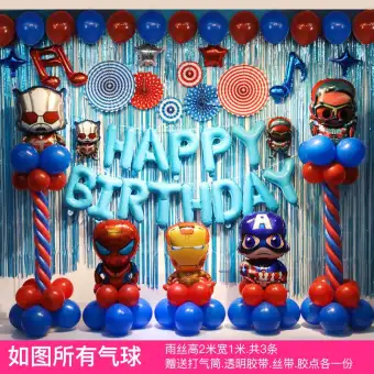 Captain America Superman Children S Theme Boys Birthday Party