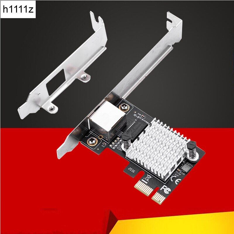 1 new 2.5gb network card pci express x1 gigabit ethernet adapter 1 port rj45 inter 2500mbps pcie lan card rtl8125b chip for pc