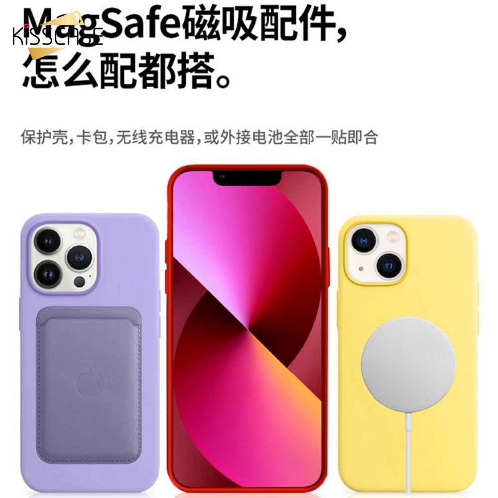 IPhone 14 Pro Max/iPhone 14 Plus/iPhone 14 iPhone 13 Pro Max 13 Pro 13 Iphone 12 Pro Max 12 Pro 12 iPhone 11 không dây bằng Silicone sạc Magsafe vỏ điện thoại