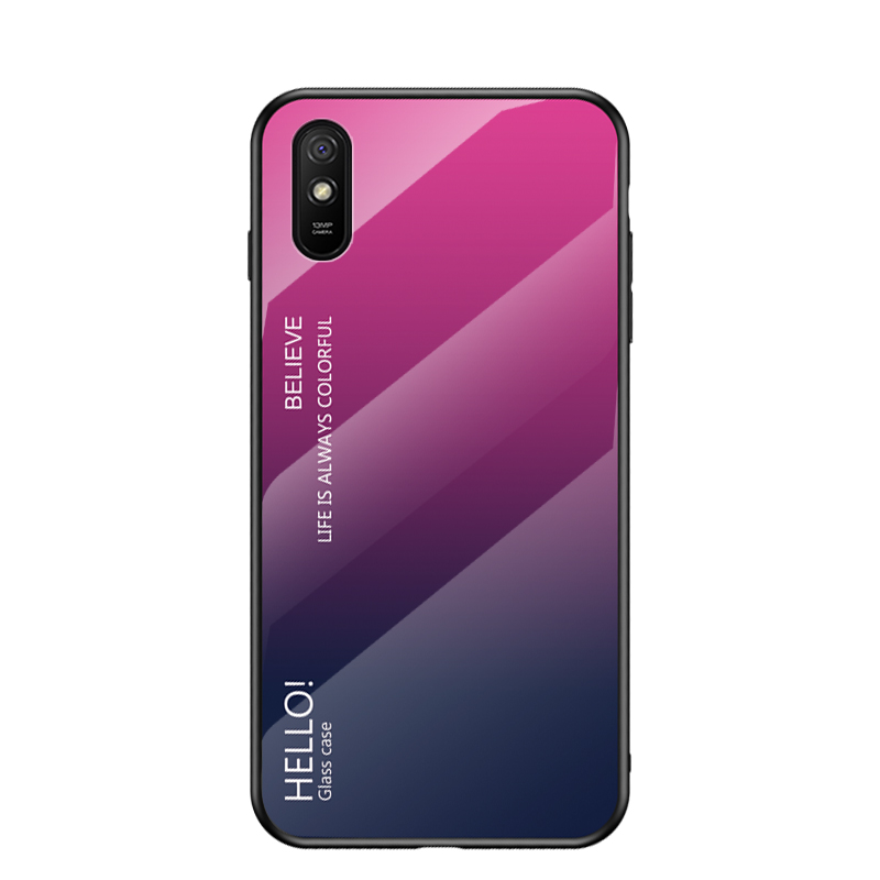 Zeallion Cho [Xiaomi Redmi 5 Plus 6 6A Note 4 4X 5 Pro S2] Ốp Lưng Kính Cường Lực Gradient Ốp Bảo Vệ Điện Thoại