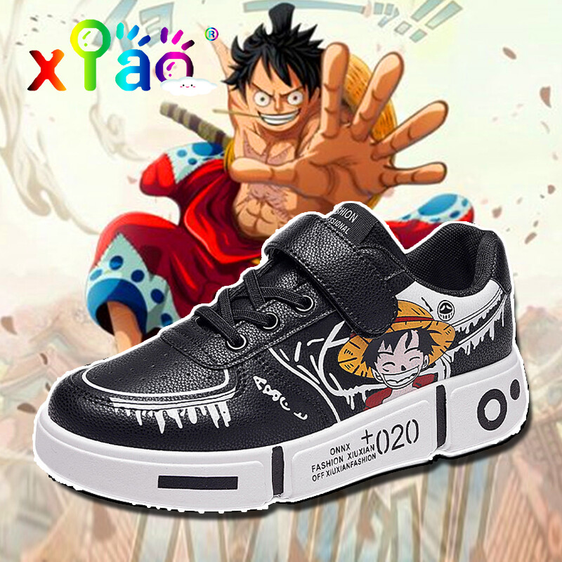 Xiaoxiao (Free Gift) Children's Sneakers 《 One Piece 》Cartoon New & Hottest Fashion Shoes Boys Running Shoes Boys Shoes Children's Sports Shoes