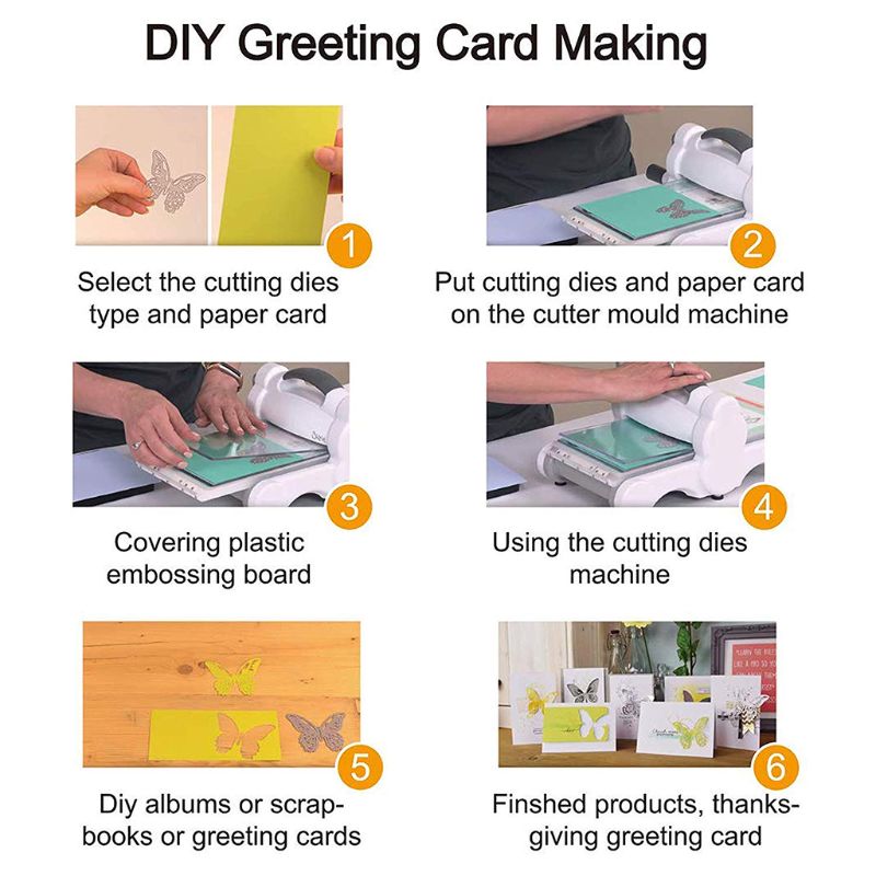 DIY Lace Cutting Dies Embossing Stencil Template for Scrapbooking Embossing Paper Card making，Five Leaves Flowers