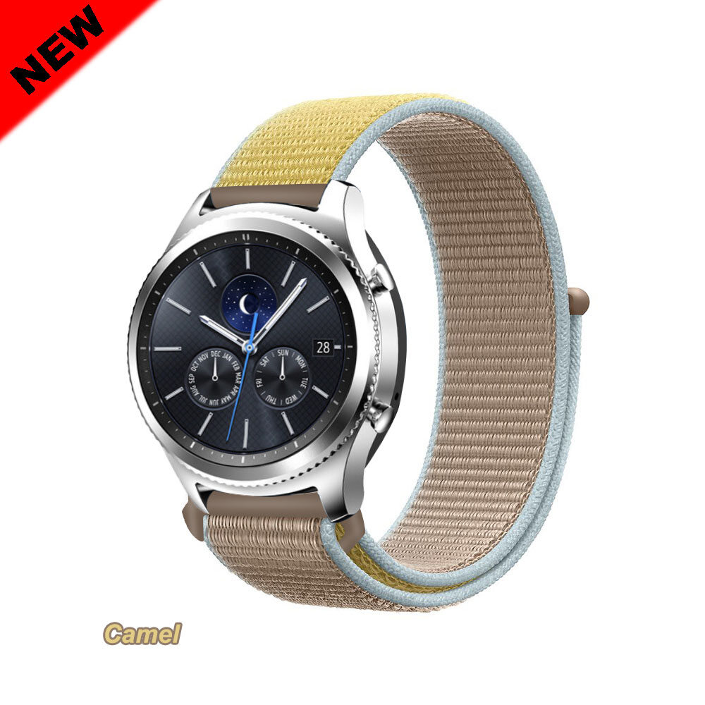 BassPal 20mm 22mm nylon Sport loop watchband for Samsung Galaxy watch 46mm 40mm Amazfit Huawei Watch GT2 46mm 42mm Gear s3 Frontier Active2 strap correa bracelet