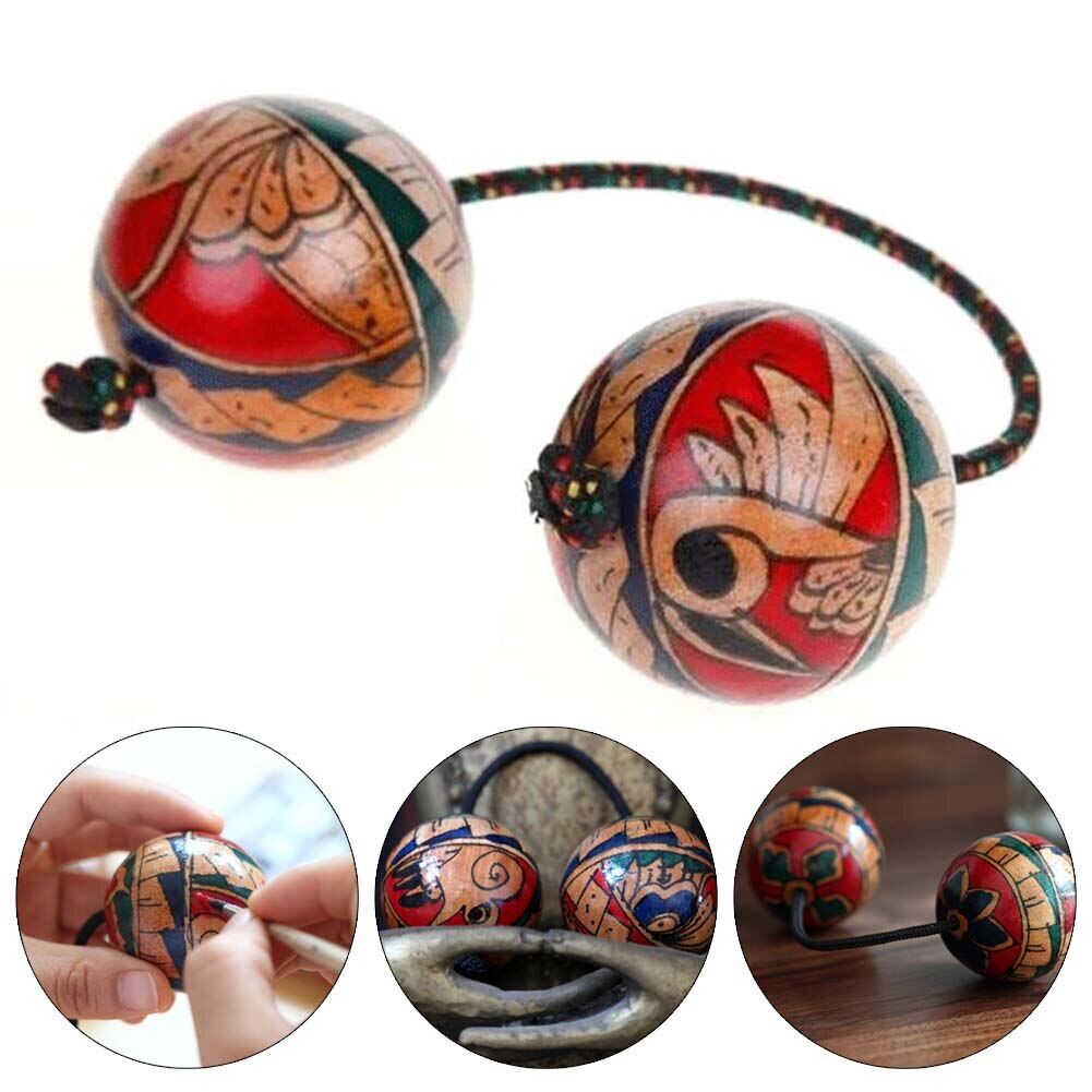 Wooden Sand Eggs Asalato N Shakers Rhythm Fingertip Ball Percussionmusical Percussion Instruments Musical Instruments
