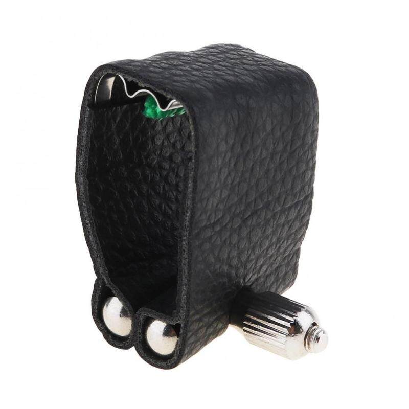 Leather Ligature Alto Sax Mouthpiece Clip with Metal Pad for Alto Saxophone Malaysia