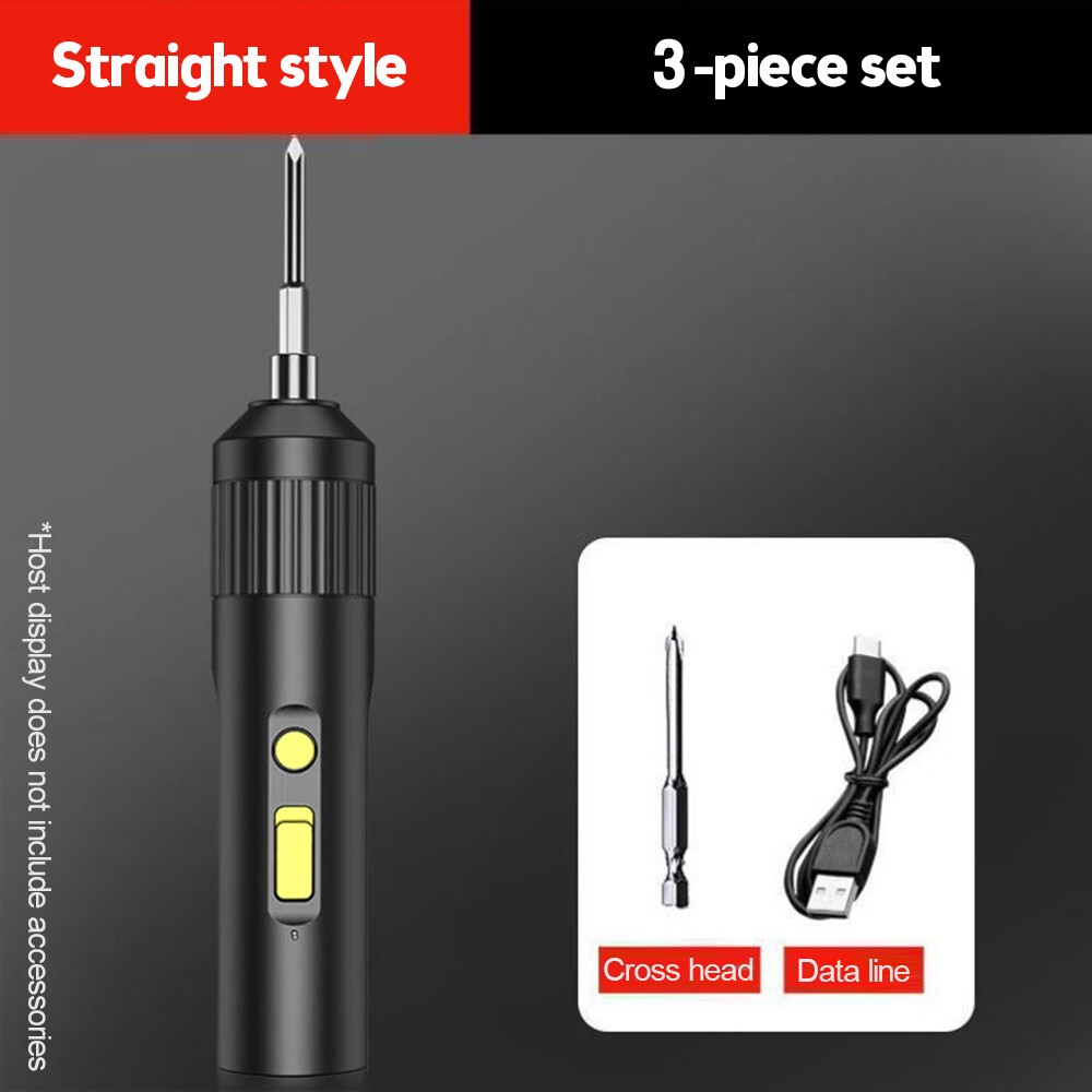 4V Cordless Electric Screwdriver Kit USB Rechargeable Lithium-ion Battery Screwdriver Drill Bit Electric Screwdriver Rechargeable Household Mini Electric Drill Fully Automatic Small Screw Driver Electric Screwdriver