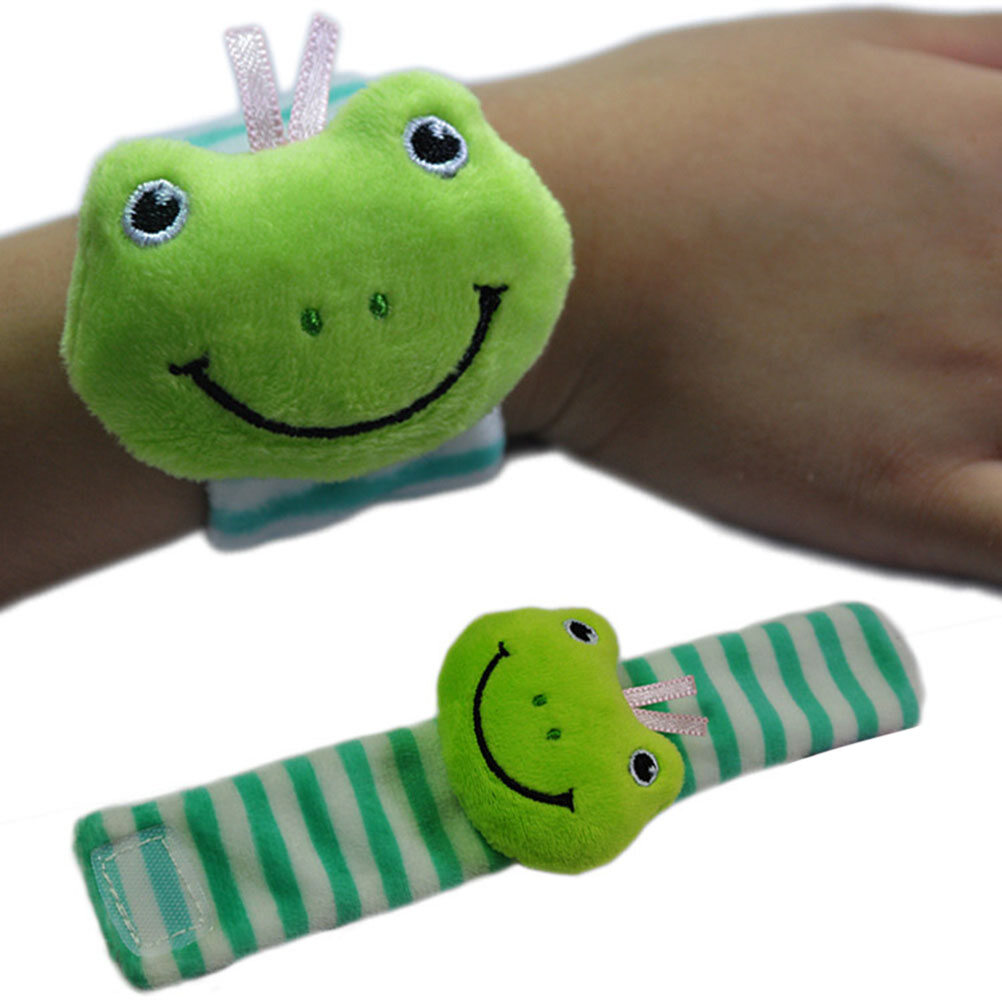2pcs Uni Infant Baby Animal Cute Wristband Rattles Toys Plush