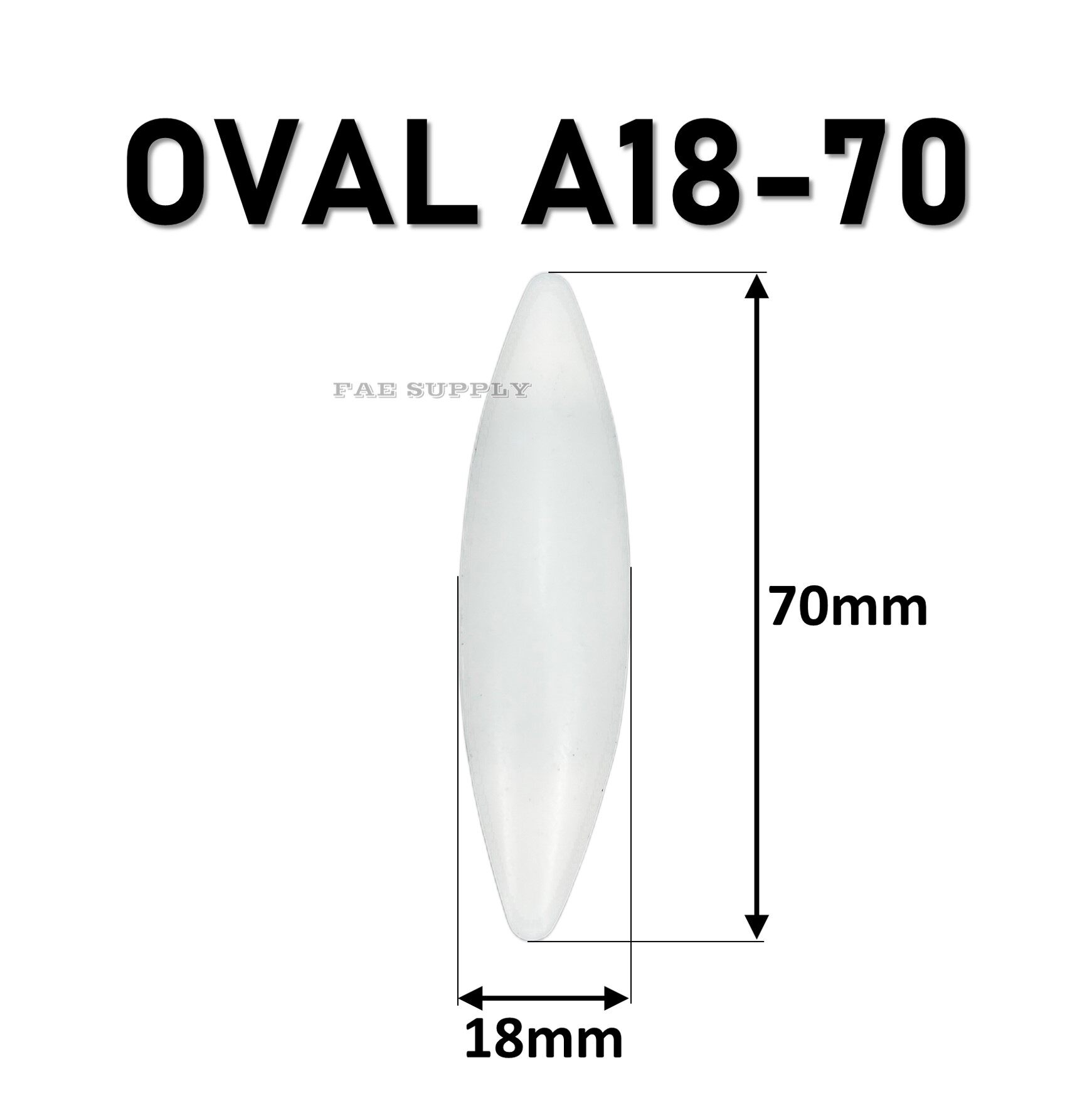 Laboratory Stirrer bar large size Cylinder pivot oval shape