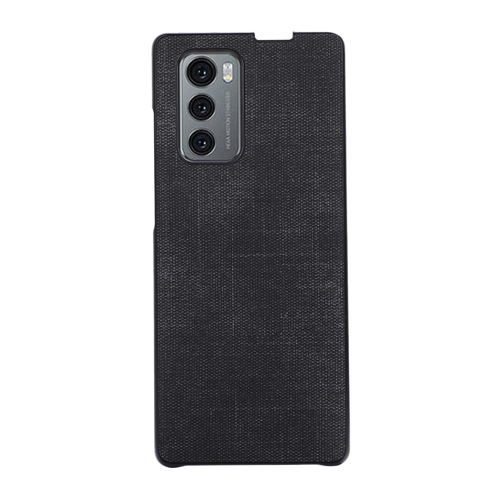 For LG Wing 5G Brugg Texture PU+TPU+PC Shockproof Phone Case(Black)