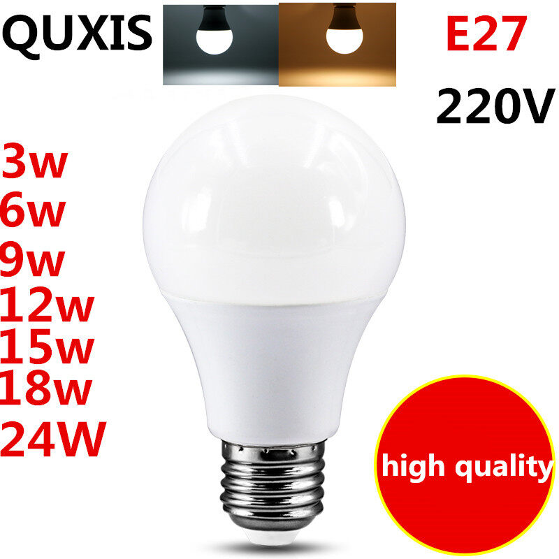 Đèn LED Bóng Đèn LED E27 AC 220V Đèn Bàn Đèn LED Chiếu Điểm, 3W 6W 9W 12W 15W 18W 20W 24W