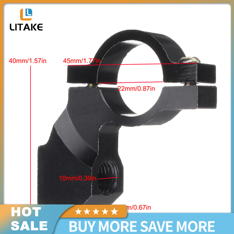 Litake【Hot Sale】7-8" Motorcycle Handlebar Mirror Adaptor Holder Clamp On Mount Brackets
