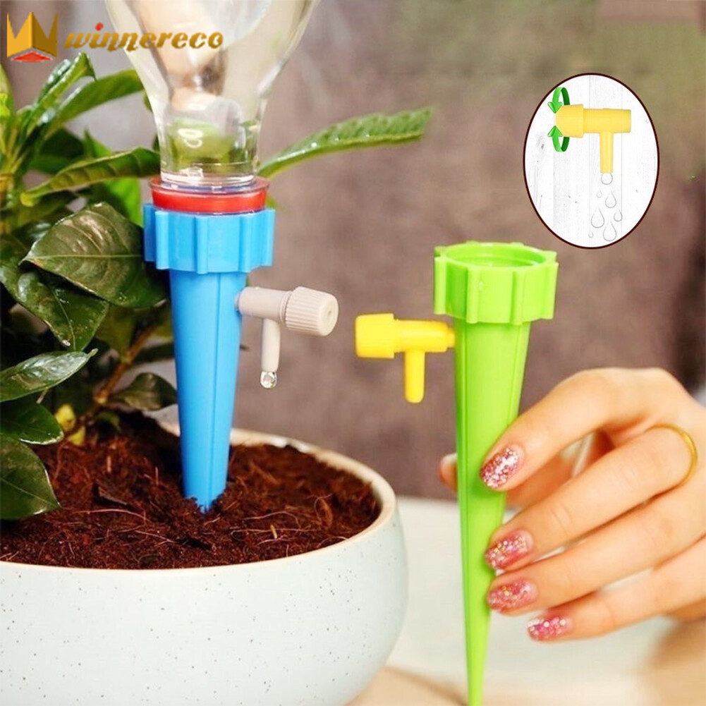10pcs Auto Watering Device Automatic Drip Irrigation Plant Self Watering Kit Automatic Watering System Home Flower Garden Tool for Flower Pots Plants