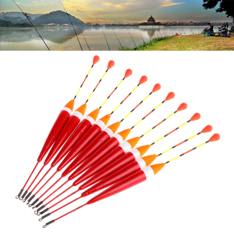 10pcs Carp Fishing Floats Set Buoy Bobber Stick For Fish Tackle ...