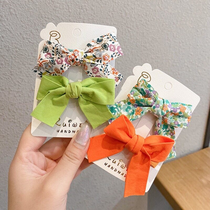 Bộ 2 mảnh kẹp tóc nơ dễ thương cho bé gái