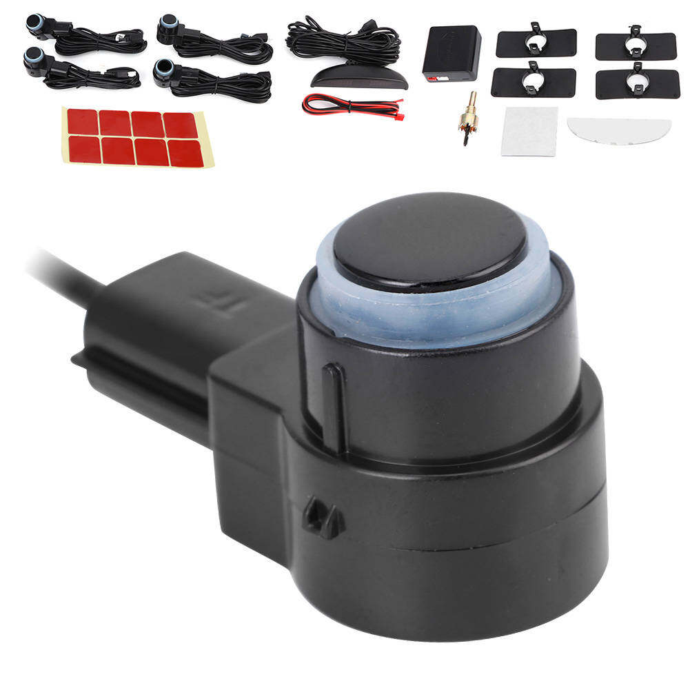 Hệ Thống Radar Đỗ Xe Qiilu ， Bộ Cảnh Báo Radar Đỗ Xe Thông Minh Đầu Dò 4 Cảm Biến Hệ Thống Hỗ Trợ Lùi Ô Tô Màn Hình LED