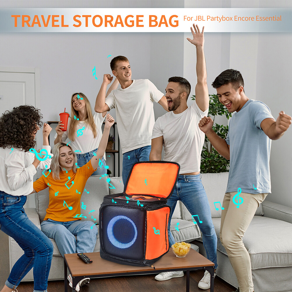 Top quality👍Waterproof Speaker Bag Case Large Capacity Portable Bluetooth-compatible Speaker Storage Bag with Adjustable Strap for JBL PartyBox Encore Essential