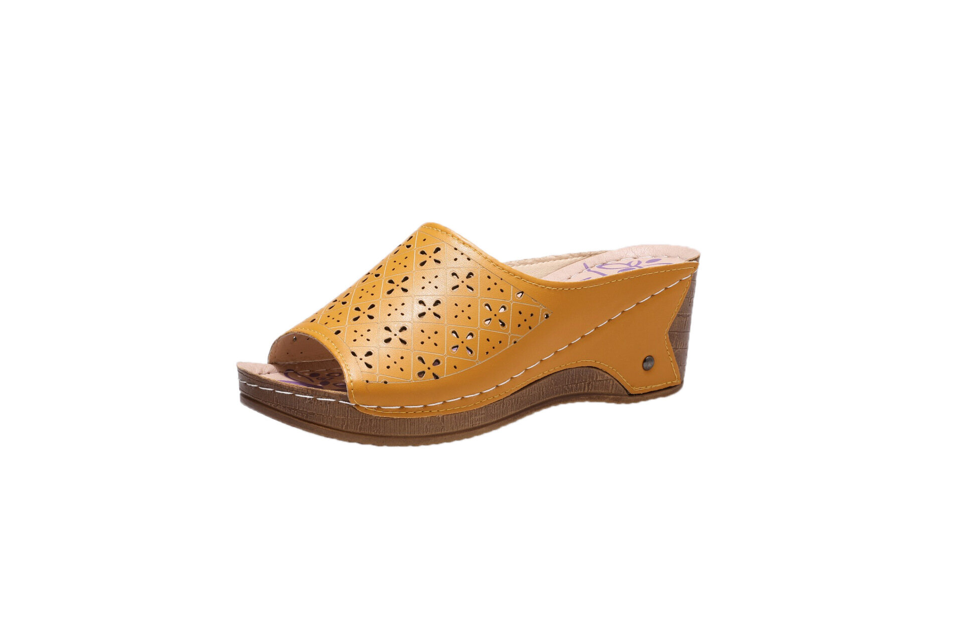 Vshoes dép nữ siêu nhẹ đế dày đế xuồng dép miệng cá rỗng mẫu mới
