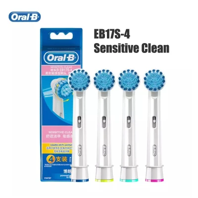 Original Oral-B EB17 Sensitive Clean Refill Replacement Brush Head for Electric Toothbrush