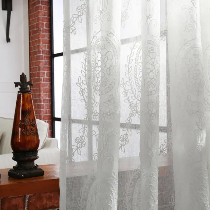 1 Pcs Napearl Solid Color Curtain European Style Modern Drapes