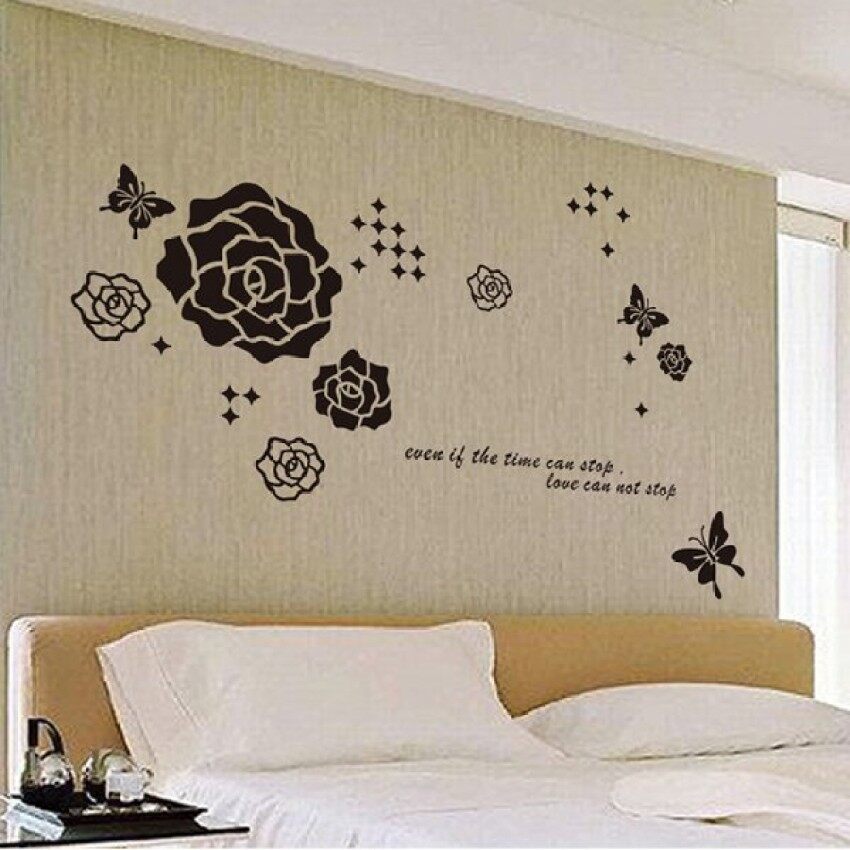Wall Stickers For Decals S Brands Review In 1 Set Diy Removable Pvc Wall Decals Rose Sticker For Sofa Andtv Decoration Ay728
