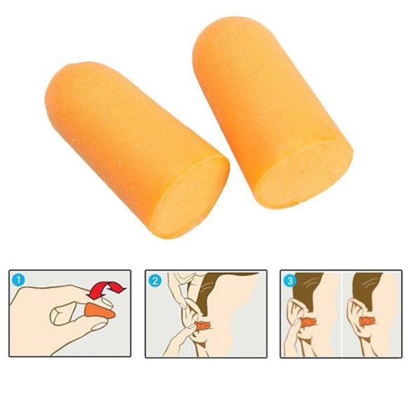 10 Pairs Soft Foam Ear Plugs Noise Prevention Earplugs