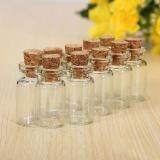 10 Pcs Tiny Small Clear Cork Glass Bottles Vials For Wedding Decor