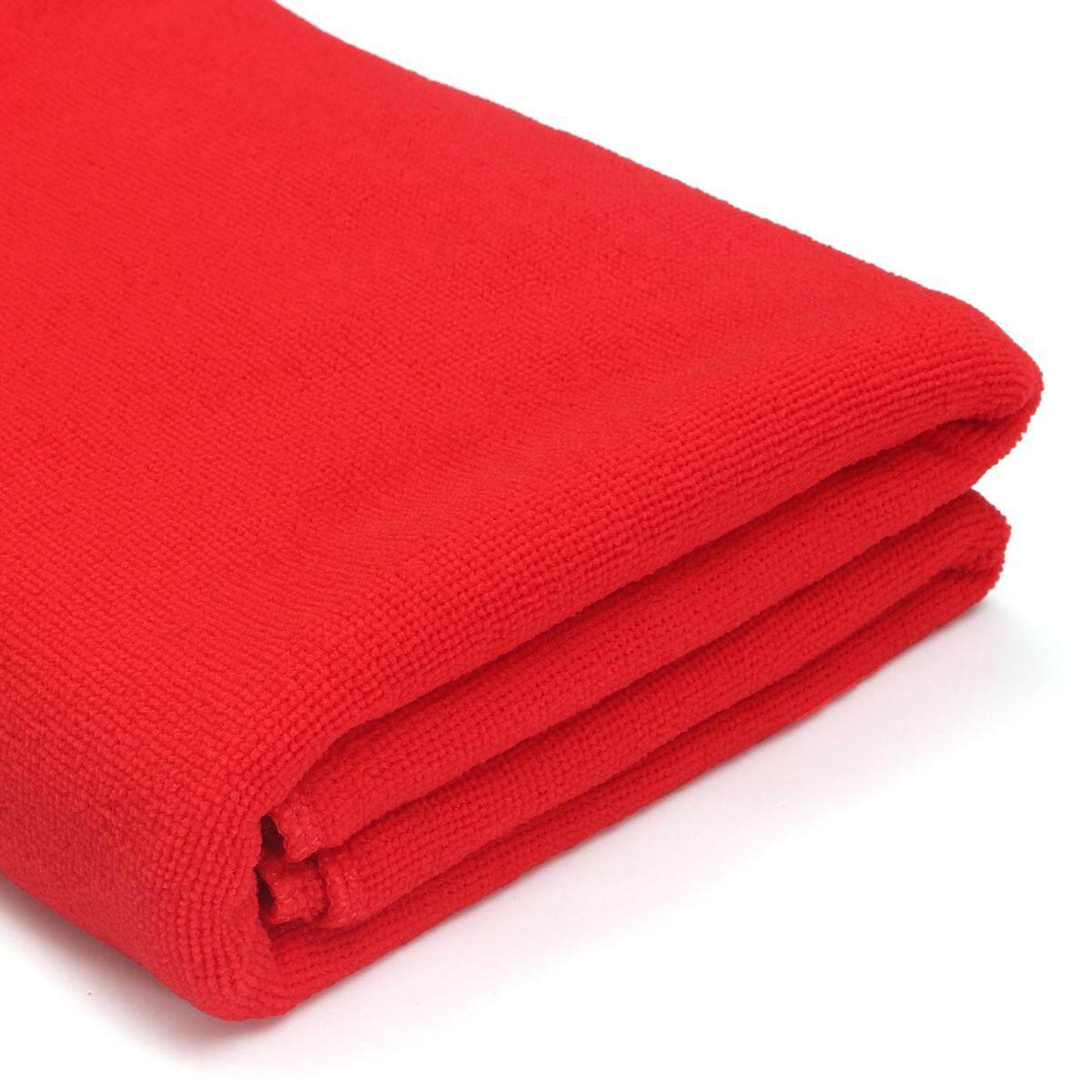 10 x Absorbent Microfiber Towel Bath Quick Drying Washcloth Bath Red - intl