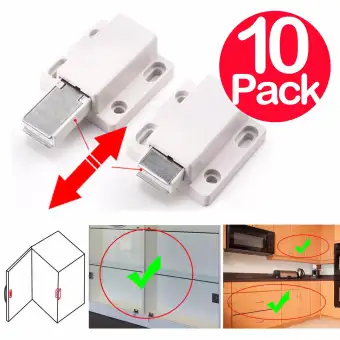 10pcs Magnetic Door Catches Push To Open Latches Release Drawer