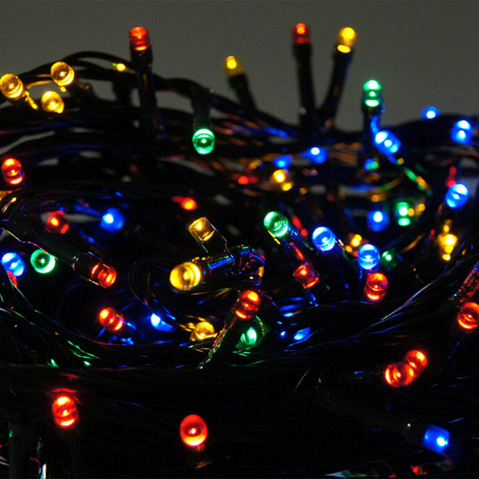 100 LED Outdoor Solar Powered String Light Garden Christmas Party Fairy Lamp Colorful - intl