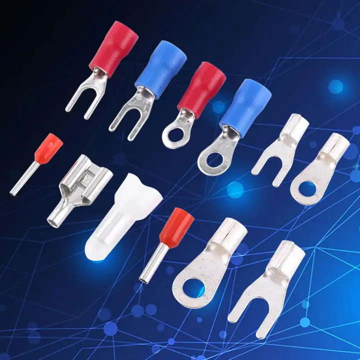 1000pcs 24types Insulated Crimp Terminals Electrical Cable Wire Connectors Assorted Set Lazada