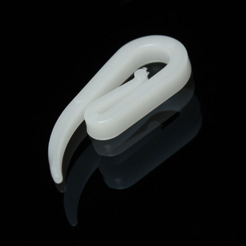 100x Plastic Hanging Curtain Hooks Rings Hanger Car Caravan Office Home Window