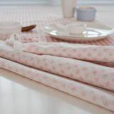 100x140 cm Trang Trí Giáng Sinh Tableclothes Vải Cotton Hình Chữ Nhật Sọc Bàn Trà Vải với Tua Rua Bữa Tiệc Gia Đình Trang Trí bàn