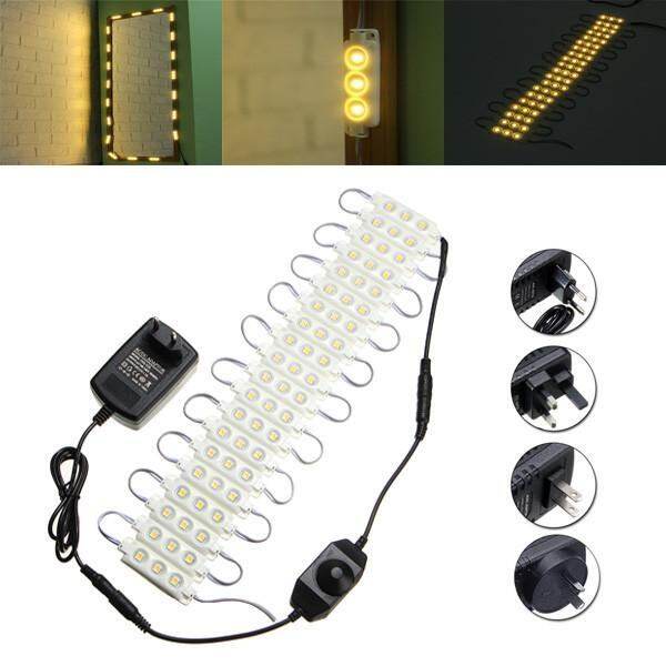 10ft LED Mirror Light Kit Hollywood Makeup Mirror Light Vanity White with Dimmer US Plug