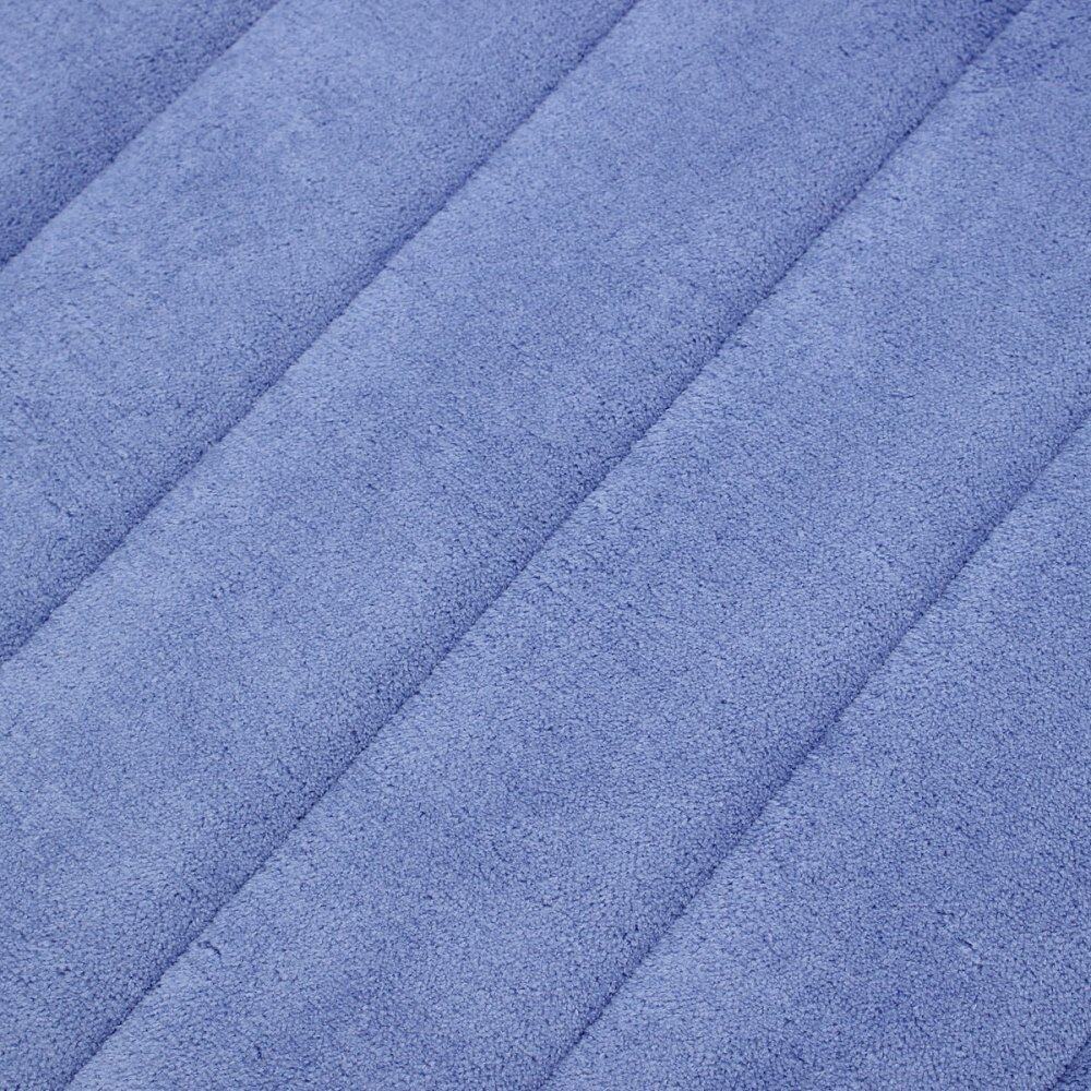 120*40cm Fluffy Anti-Slip Washable Foam Carpet Floor Mat Shaggy Area Rug Kitchen Dark Blue - intl