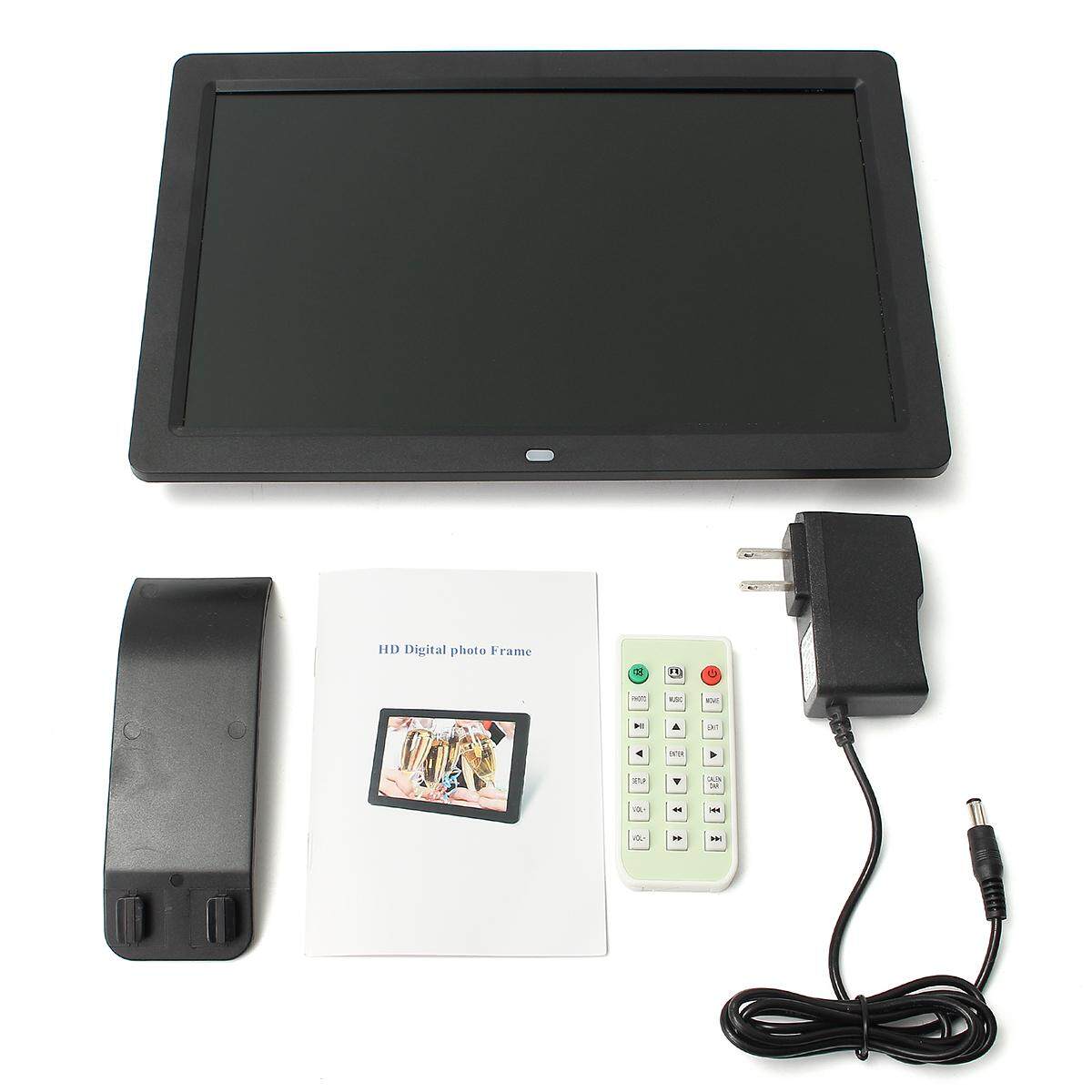 12\" HD TFT-LCD Digital Photo Picture Frame Clock MP4 Movie Player+Remote Control - intl