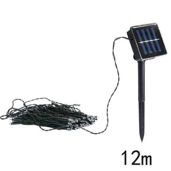 12M Solar 100LED String Fairy Light Colorful