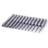 12 Cái Đầu Vít Lục Giác Torx 50Mm 1/4 Inch Bộ Từ Tính, Dụng Cụ T5-T40