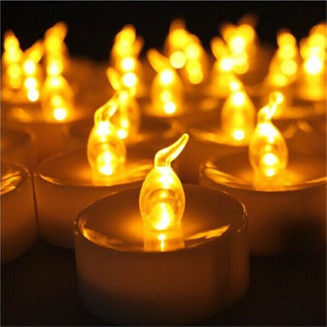 12PCS Mini LED Candle High Quality Small Flashing Candle For Wedding Birthday Halloween Christma - intl