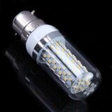 12W B22 120SMD3014 LED Light/Corn Bulb Silver Edge AC85-265V Warm White