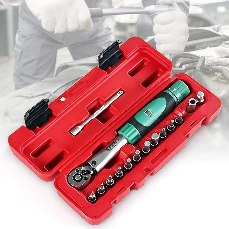 15 in 1 2-20Nm Torque Wrench Repair Tools Set For Bicycle - intl