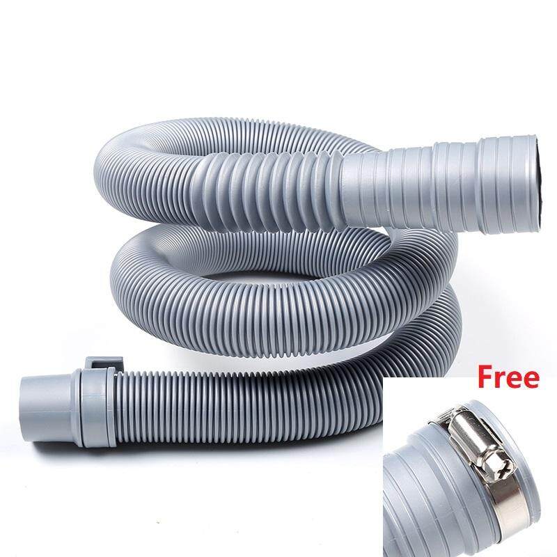 1.5 M PP Bahan Fleksibel Menguras Pipa Dapur Sink Drainer Pipa Selang Tabung Kamar Mandi Tangki