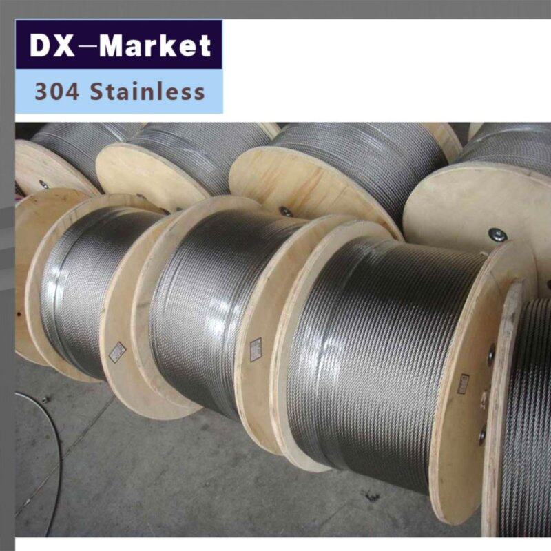 1.5mm wire rope , 20meter/lot , 7*19 , 304 stainless steel wire rope Anti rust line