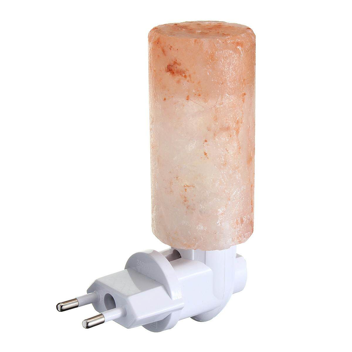 15W Natural Crystal Long Himalayan Glow Hand Carved Crystal Salt Lamp Wall Light EU Plug - intl