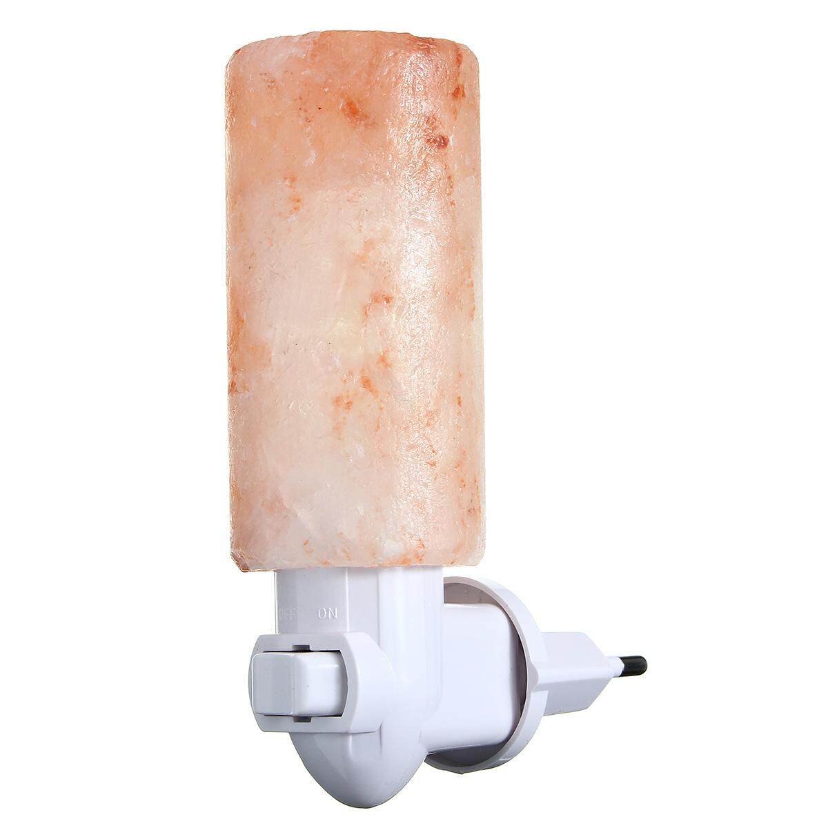 15W Natural Crystal Long Himalayan Glow Hand Carved Crystal Salt Lamp Wall Light EU Plug - intl