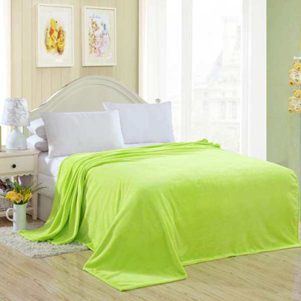 180*200CM Flannel Blanket Multifunction Thick Bedding Sheet Cover Blanket Moistureproof Warm Blanket Solid Color