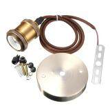 1M E27/E26 Copper Vintage Ceiling Pendant Cord Edison Light Bulb Socket Holder Brass matte