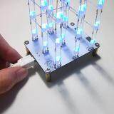 1PC DIY Creative Touch 3x3x4 Color LED Light Cube Kit Set For Electronic Design