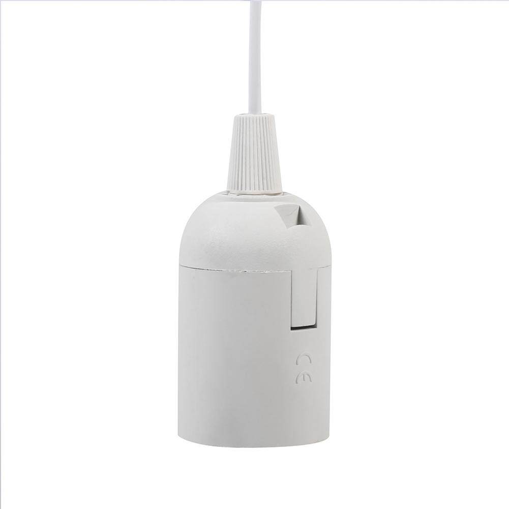 1Pc Hanging Chandeliers Pendant Lamp Base Socket Holder White EU Plug - intl